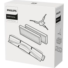 XV1433/00 Vakum ve Paspas Robotları 2000 ve 3000 Serisi Orijinal Yedek Kit. 2 EPA11 Filtre, 1 Ana Fırça ve 1 Yan Fırça. Şu Modeller Için: XU2000, XU2100, XU3100, XU3110, XU3000