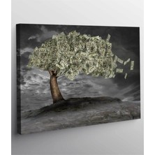 Mushen Studıo Dolar Para Ağacı Kanvas Tablo