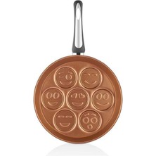 Redio 28CM Emoji Pankek Tavası Bakır