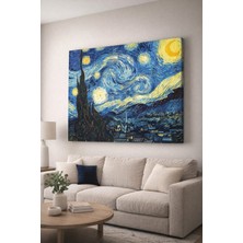 Mushen Studıo Vincent Van Gogh Yıldızlı Gece Kanvas Tablo - Dekoratif Modern Duvar Sanatı