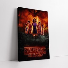 Mushen Studıo Stranger Things Dizi Afişi Kanvas Tablo