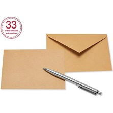 Greetings Zarflı Boş Kartlar, Kalp Mektup Kağıdı, 200 Adet