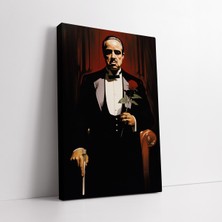Mushen Studio Mushen Studıo Don Vito Corleone The Godfather Filmi Dekoratif Kanvas Tablo, Ev ve Ofis Için Mafya Duvar Dekoru