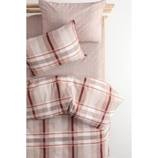 Favora Ekoseli Lastikli Çarşaflı Pamuklu Tek Kişilik Nevr