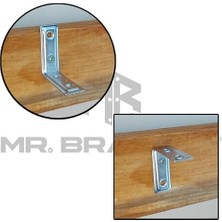25 Ad. L Demir Gönye Köşebent 16X40X40MM- Mobilya Dolap Raf Masa Köşe Bağlantı Birleştirme Sabitleme Aparatı