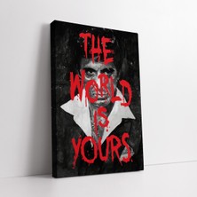 Mushen Studıo Tony Montana The World Is Yours Kanvas Tablo