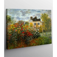 Mushen Studıo Claude Monet - Argenteuil'deki Bahçesi Kanvas Tablo
