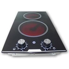 Alveus 2'li Vitroseramik Ankastre Elektrikli Domino Ocak