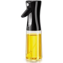 Xesha Cam Sprey Yağdanlık, Akıtma Damlatma Yapmaz, Limon, Sirke, Yağ Püskürtücü 225 ml Airfryer Kızartma Izgara Salata Için Yağlık 1 Adet. (Siyah)
