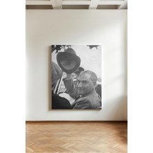 Mushen Studio Mushen Studıo Mustafa Kemal Atatürk Potur Şapka Selam - Kanvas Tablo