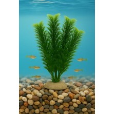 Aqua Yapay Akvaryum Bitkisi, Yeşil Plastik Su Altı Dekoru, Balık Saklanma Alanı, Doğal Görünümlü, Tatlı ve Tuzlu Uyumlu, Dayanıklı Tabanlı (2)