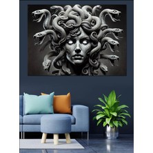 Mushen Studıo Yılan Saçlı Medusa Dekoratif Kanvas - Mdf Ahşap Tablo