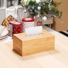 Çok Amaçlı Bambu Peçetelik ve Düzenleme Kutusu 25X14X7,5 cm