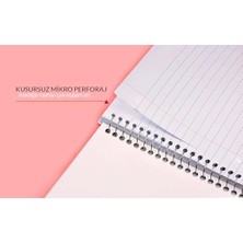 A5 Spiralli Karton Kapak Yeni Yıl Temalı Defter Kareli 96 Sayfa Perforajlı Çek Kopart Sayfa 90 Gr.
