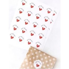 20 Adet Çam ve Kar Desenli Kese Kağıdı (11X20 Cm) ve For You Stickerdan Oluşan Set