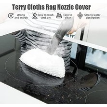 Sunydog Sc2 / Sc3 / Sc4 / Sc5 Paspas Bezi Aksesuarları Için 6 Paket Bez Seti Paspas Pedlerinin Değiştirilmesi (3 Bez Nozul Kapakları ve 3 Mikrofiber Paspas Pedleri)