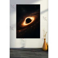 Mushen Studio Mushen Studıo Uzay Temalı Kara Delik Dekoratif Kanvas Tablo - Interstellar Esintili Modern Tablo