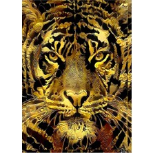 Mushen Studıo Kaplan Dekoratif Kanvas Tablo