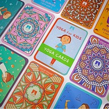 Çocuk Yoga Kartları Seti – 13 Parça Mini Yoga Pozları Eğitim Kartı, Karakterli 12 Poz, 10X7 cm Renkli Aktivite Kartları