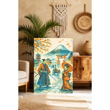 Mushen Studio Mushen Studıo Vintage Japon Sanatı Ukiyo-E Tarzı Kanvas Tablo - Modern Salon ve Ofis Duvar Dekoru