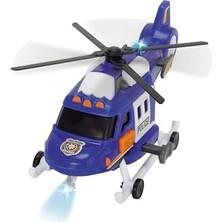 Dickie Toys 203302016, Oyuncak Arabası, 18 Cm, Sesli/ışıklı, Işıklı ve Sesli, 18 Cm, Manuel Vinç, Serbest Pervane, Helicopter Car