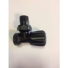 Radyatör Köşe Vana-Siyah-2 Adet