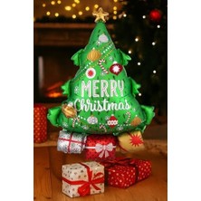 1 Adet Folyo Baba Balonu Yılbaşı Süsü Çam Ağacı Süsleri Yılbaşı Hediyeleri 80-55 cm