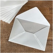 Beyaz Transparan Zarf, 7x9 cm 10 Adet