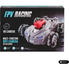 Oyuncak 2.4 Ghz Full Fonksiyon Uzaktan Kumandalı 1080P Hd Kameralı Telefona Bağlanabilir 4x4 Akrobat Araba (Gri)