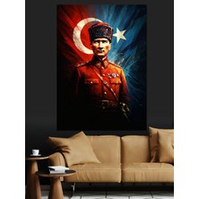 Mushen Studıo Mustafa Kemal Atatürk Dekoratif Kanvas - Mdf Ahşap Tablo