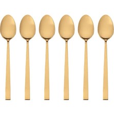 Quantum Mat Altın Kahve Kaşığı 14 cm 6 Adet
