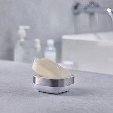 Slim Steel Sabunluk - Beyaz