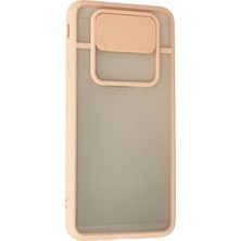 Marsilyan Samsung Galaxy J7 Prime Kılıf Palm Buzlu Kamera Sürgülü Silikon - Pembe