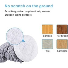 Eyliden 2 Yeniden Kullanılabilir Başlıklı Paspas, Kolay Sıkma Bükümlü Paspas, 57" Uzun Saplı, Zemin Temizliği Için Islak Paspaslar, Ticari Ev Temiz Parke,, ve Daha Fazlası (Gri)