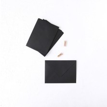 Siyah Standart Zarf, 13X18 cm 10 Adet 13 x 18