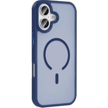 17 Için Kılıf Uyumlu Şarj Özellikli Mat Arka Yüzey Sio Kapak (Lacivert)