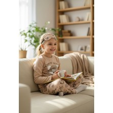 Balgüneş Unisex Çocuk Baskılı Pijama Takımı (Uyku Bandı Dahil)