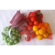 Eco Lounge Kuruyemiş Filesi, Meyve-Sebze Filesi, 45CM, 1 kg Ürün Taşır, 100 Adet File ve Cırt Klips