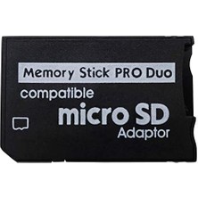 Eco Lounge Mikro Sd Memory Stick Pro Duo Kart Okuyucu Psp ile Uyumlu Ms Pro Duo Kartı Adaptörü Tek Yuvalı Tf Bellek Mini Sd Kart Dönüştürücü