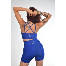 gymphoenix Rio Saks Mavisi Bra Şort Takım