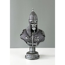 LivadoHome Fatih Sultan Mehmet Büst Dekoratif Heykel 25 x 13 cm