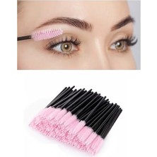 Hannah 200'LÜ Pembe Kaş Kirpik Tarama Fırçası Lıftıng ve Kalıcı Makyaj Uygulamaları Için