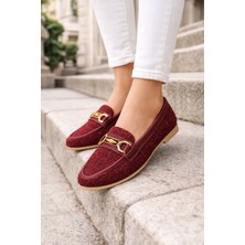 ModaFrato AL-4016 Tüvit Kumaş Rahat Taban Kadın Babet Anne Ayakkabısı Günlük Bayan Ayakkabı