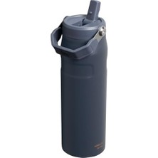 Eco Lounge Iceflow Aerolight Flip Straw 2.0 Pipetli Su Şişesi, Lacivert (Twilight), 1.06 Litre