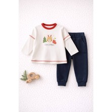 The Nest Kids Holiday Joy Premium Organik Pamuklu Yılbaşı Temalı Ikili Bebek Seti