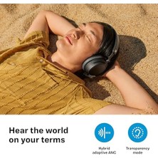 Eco Lounge Accentum Plus, Hibrit Adaptif Anc, Kablosuz Kulak Üstü Bluetooth Kulaklık, Beyaz