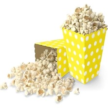 Eco Lounge Mısır Kutusu Sarı Puantiyeli 8 Li