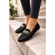 ModaFrato AL-4016 Tüvit Kumaş Rahat Taban Kadın Babet Anne Ayakkabısı Günlük Bayan Ayakkabı