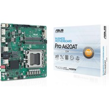 Eco Lounge Pro A620AT-CSM Amd A620 Am5 Ddr5 6400 Dp HDMI M2 Usb3.2 Thin Mini Itx Lvds Bağlantı, Asus Control Center Lisansı!