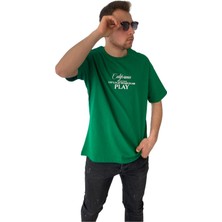 Man Klas Tişört Bisiklet Yaka Oversize Comfort T-Shirt Baskılı Erkek Tshirt